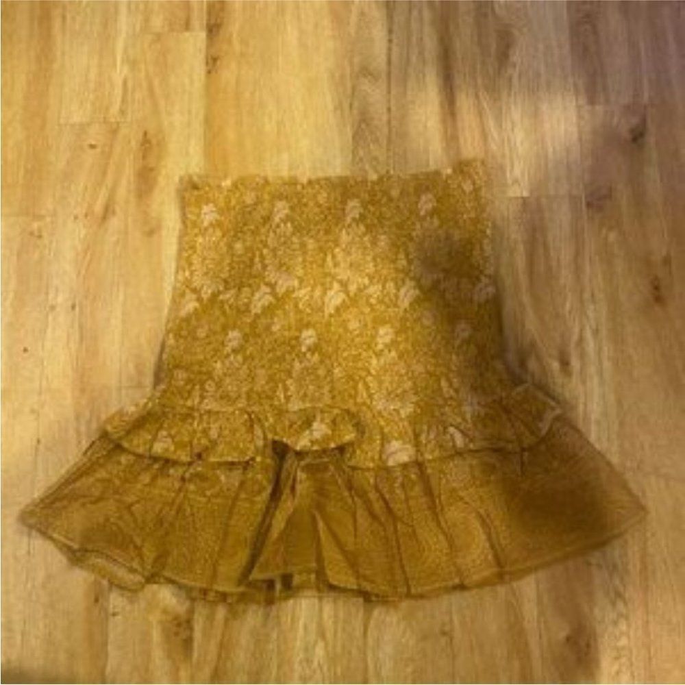 Spell Lioness Rouched Mini Skirt - Picture 4 of 6